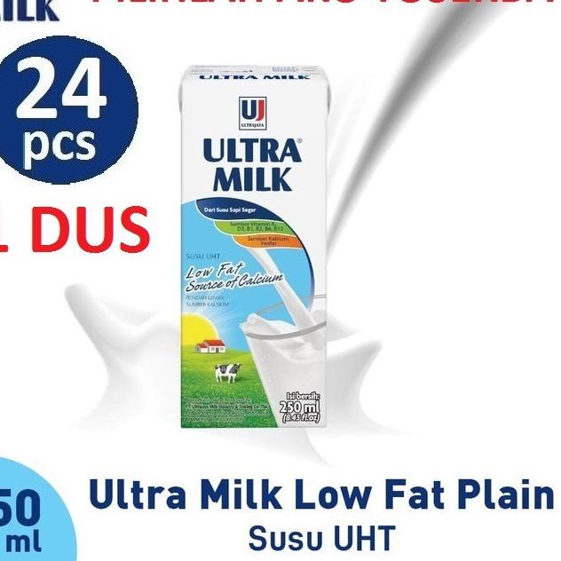 

➶ SUSU ULTRA LOW FAT PLAIN 250 ML - (HARGA 1 DUS ISI 24) ♪