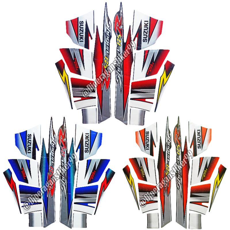 stiker striping shogun R 2005, striping shogun 2005, polet Lis stiker Shogun 125 r 2005