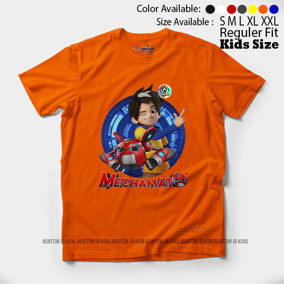 Baju Kaos Atasan Anak Laki - Laki Agatchi Motif Mechamato