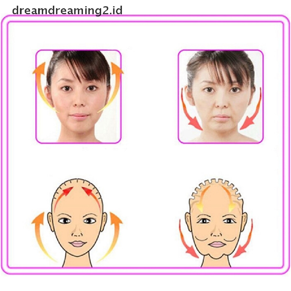 (dream) Silikon Anti Kusut Anti-Aging Wajah Lebih Ramping Latihan Otot Lip Trainer Gym.