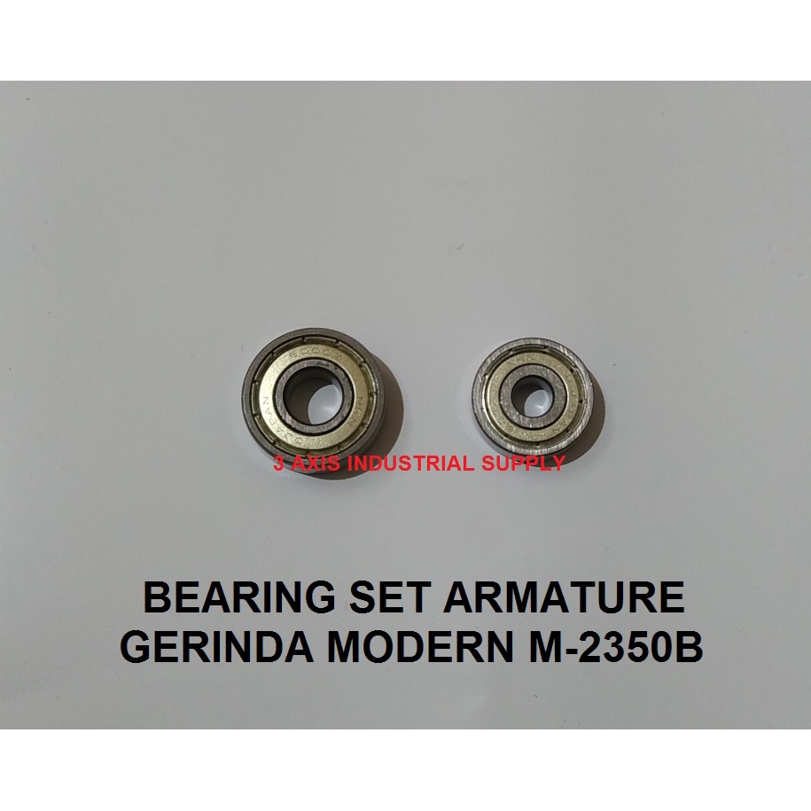 Bearing Set Armature Mesin Gerinda Modern M 2350B - Depan Belakang