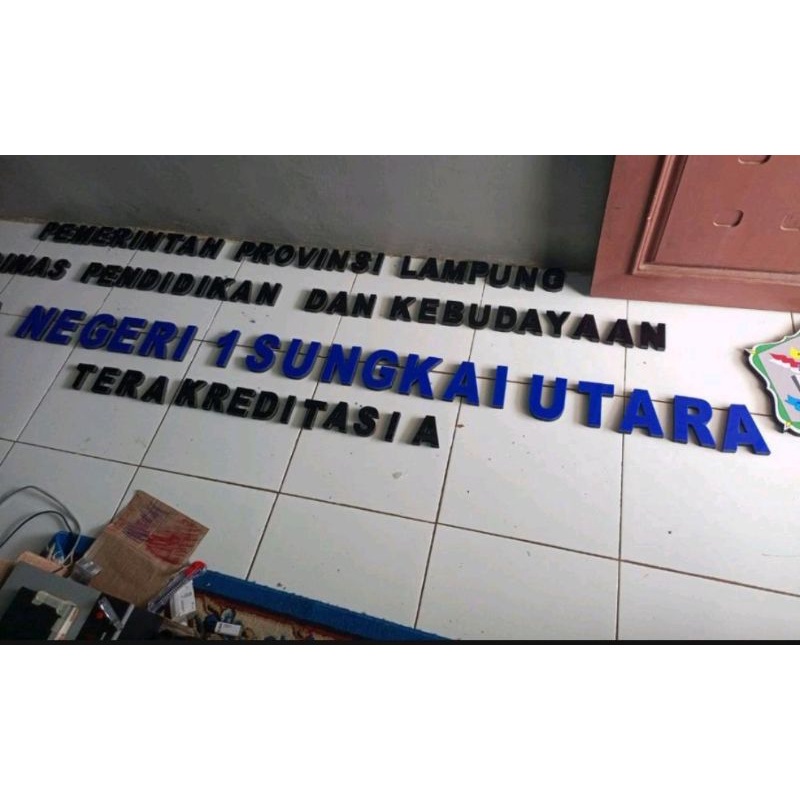 HURUF TIMBUL +SPONS ATI/SPONS EVA CUTTING MESIN LASER