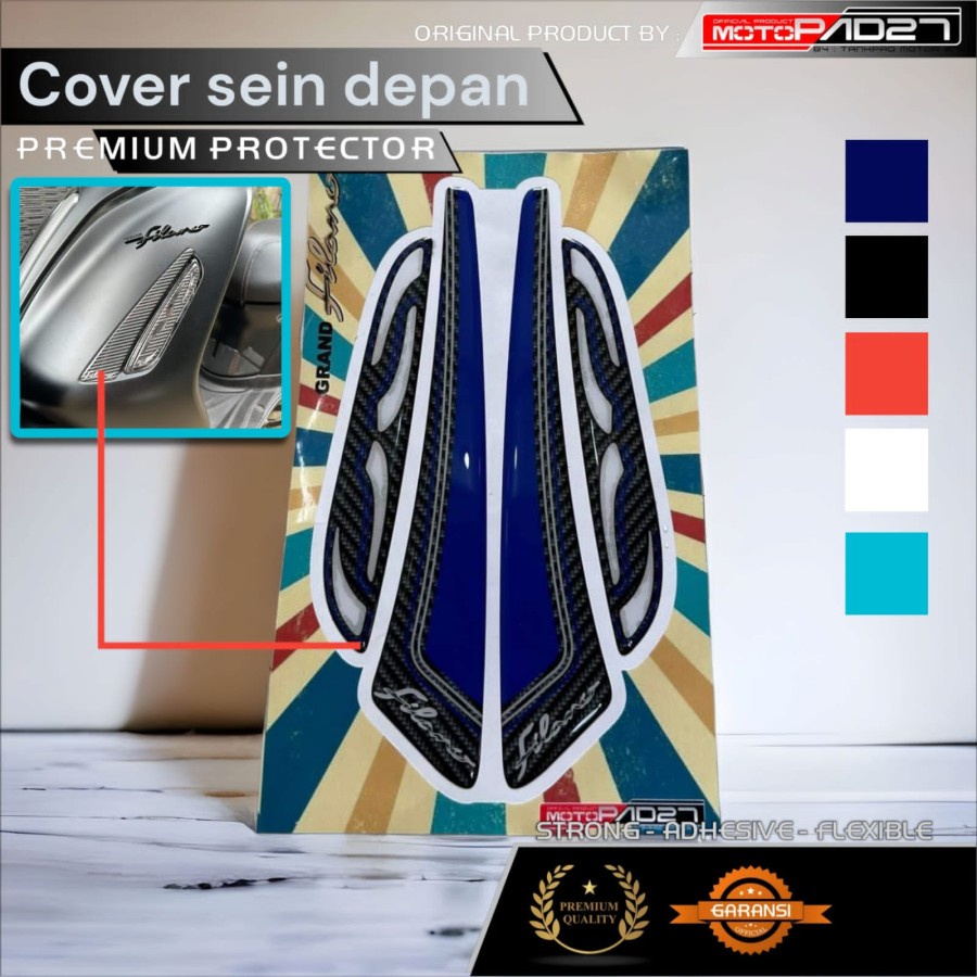 Motopad27 Stiker resin protector alis lampu depan Yamaha Grand Filano 2023