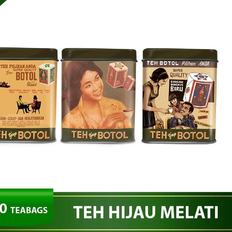 

♣ Teh Celup Cap Botol Hijau Aroma Melati Vintage 20 Bags - Floating Bag -- Collector Edition ♩