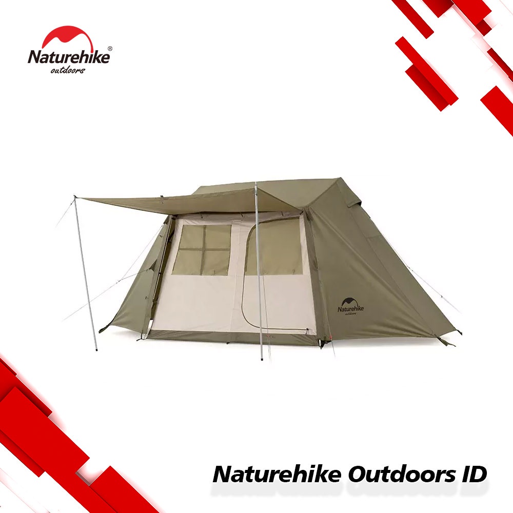 Naturehike NH21ZP009 Village 5.0 Tenda Camping 3-4 Orang
