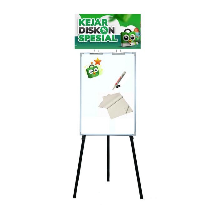 

Flipchart SAKANA 70 x 100 cm / Papan Tulis Kaki 3 Flip Chart 70x100 cm