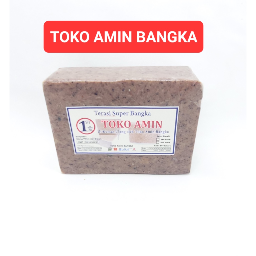 

Terasi Udang Khas Bangka Toko Amin Super 250 Gram