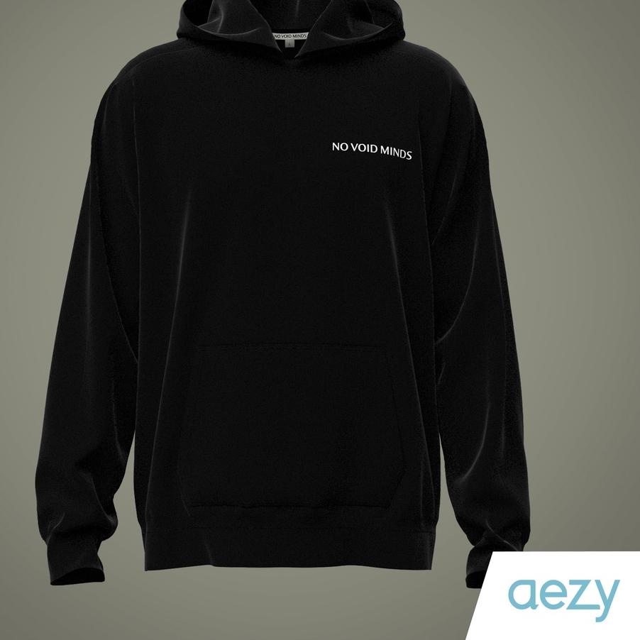○ No Void Minds Aezy Hoodie | Charcoal ✳