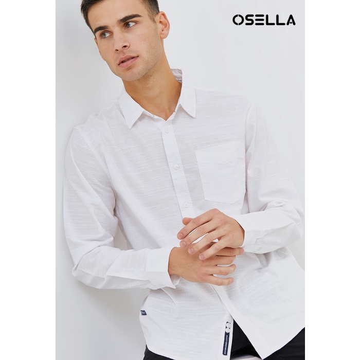 Osella - Kemeja Pria Warna Putih 2037300101