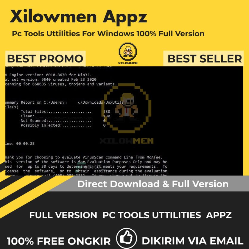 [Full Version] McAfee Command Line Scanner Pro PC Tools Software Utilities Lifetime Win OS