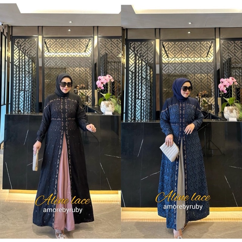 Aline lace dress amore by ruby - amore by ruby - aline lace dress amore -gamis amore by ruby