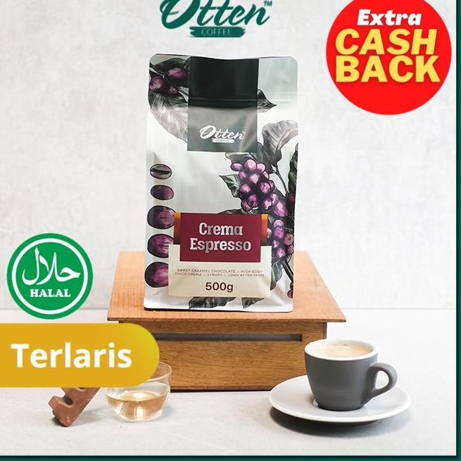 

☏ Otten Coffee Crema Espresso 500 gram - Kopi Espresso Blend Best Seller ●