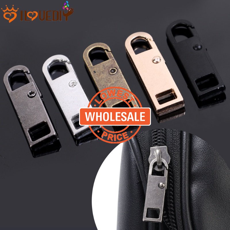 [Harga Grosir] Tas Pakaian Perbaikan Gesper Ritsleting Logam Yang Dapat Dilepas Kepala Universal Jaket Pengganti Snap Kualitas Tinggi Rumah Ransel Ritsleting Liontin