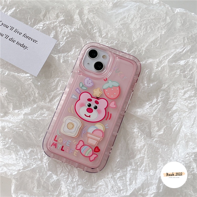 Casing Manyo Bear Winnie the Pooch Lucu Untuk OPPO A17 A12 A17K A16K A57 A16s A15 A54 A55 A76 A77s A77 A16 A5 A9 A74 A3s A5s A95 A7 A15s A72 A16E A1K A53 A31 A52 A12E Airbag Soft Case