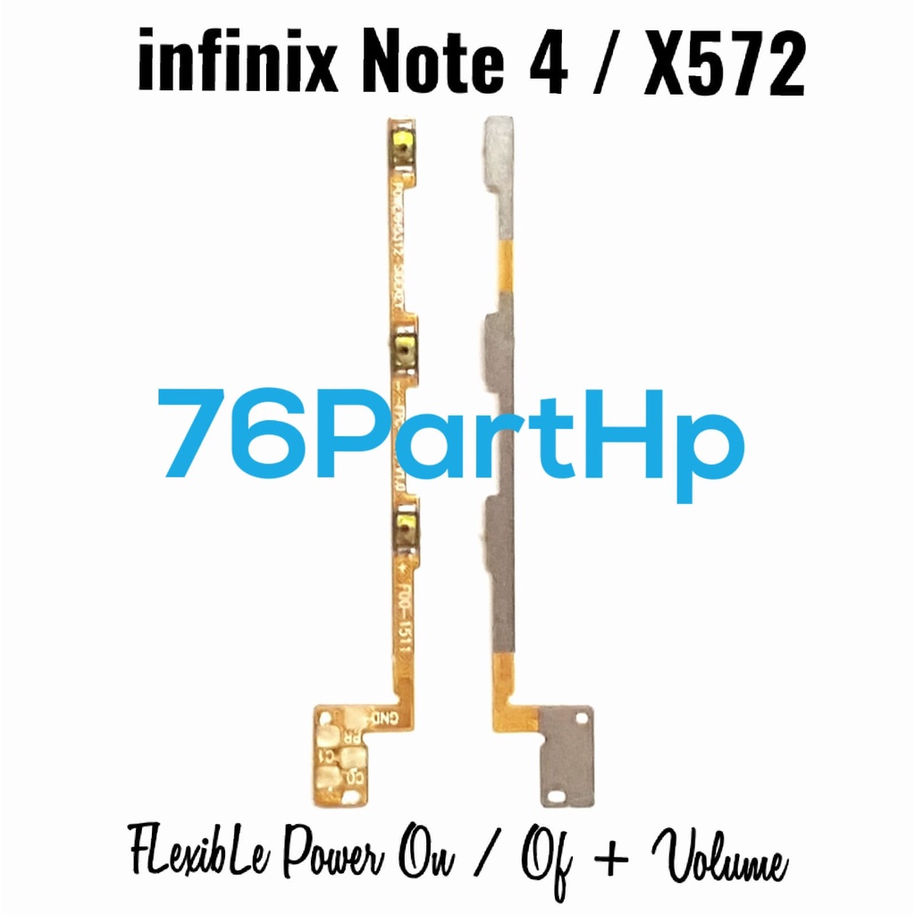 Flexible Connector volume power on off Infinix Note 4 - X572