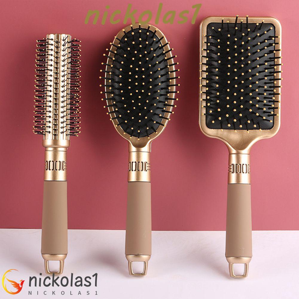 Nickolas1 Sisir Rambut Melancarkan Peredaran Darah Oval Sehat Baru Profesional Hairbrush Hair Roller Quiff Curly Round Brush Hairstyle Massager