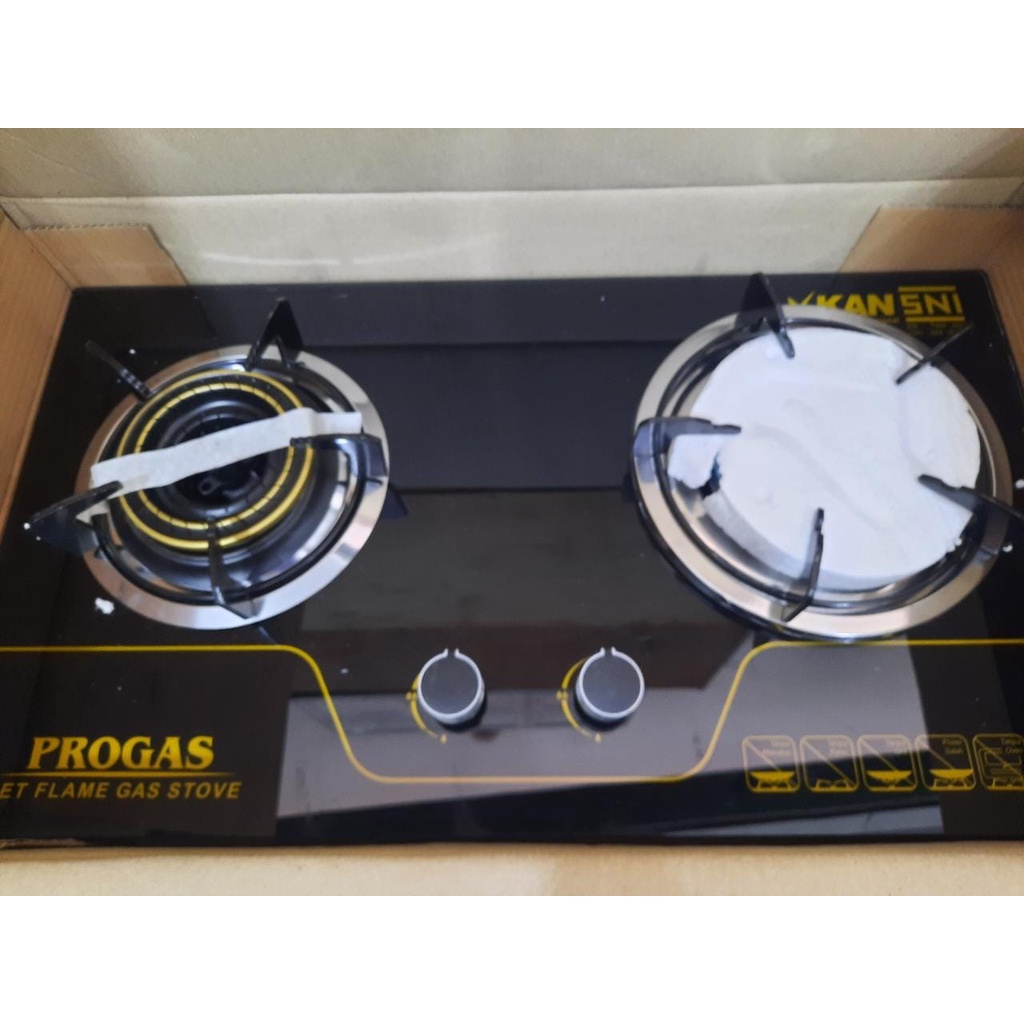 Kompor Gas 2 Tungku Murah Kaleng Progas PG-569 Terlaris