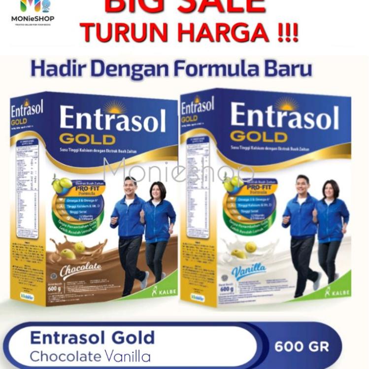 

✵ Entrasol Gold 600gr Coklat/vanila/ Plain Original 350gr/ 185gr ♕