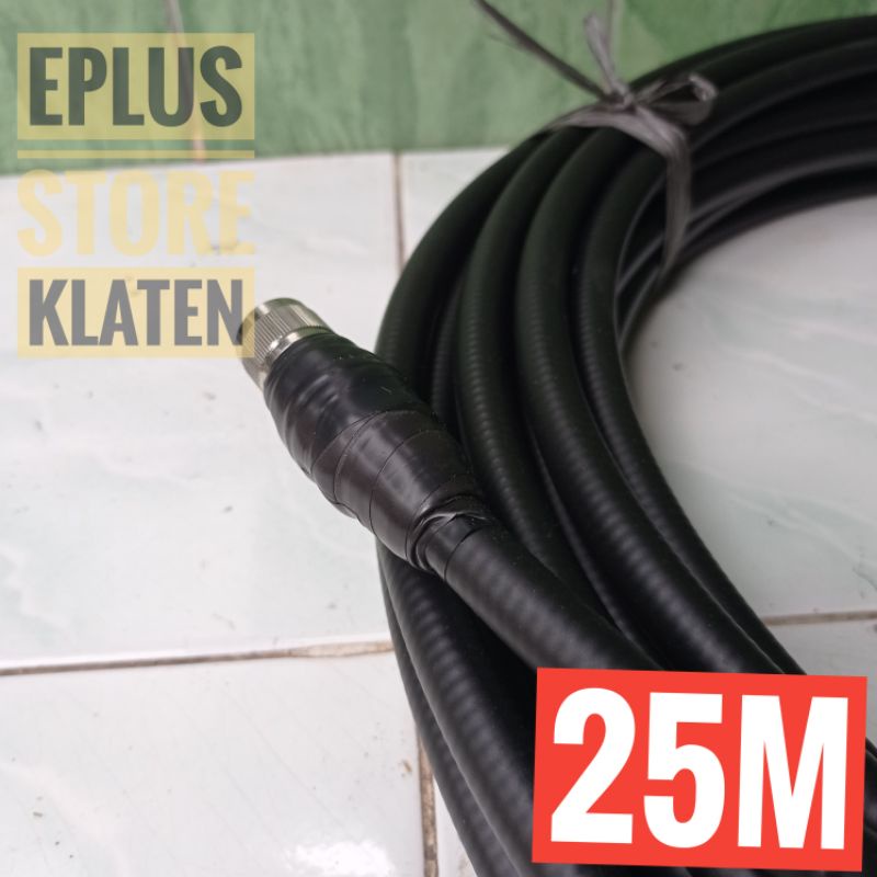 Kabel Coaxial Heliax 4/8 LDF4 25M Siap Pakai RIG Konektor PL Male K123