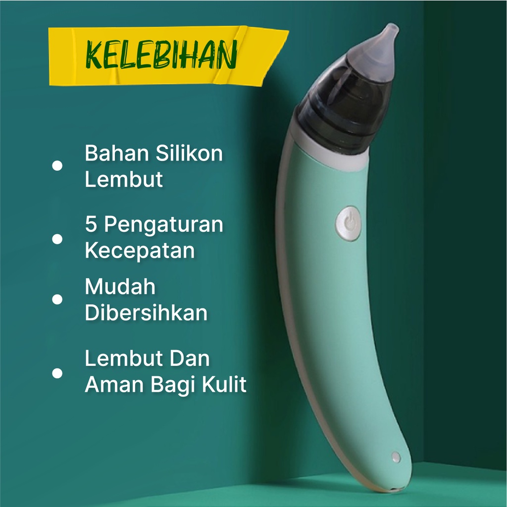 SUPPLIERNESIA - Alat Penyedot Ingus Bayi Elektrik / Baby Nasal Aspirator Nose Cleaner / Pembersih hidung bayi / Sedotan Pembersih Hidung Bayi