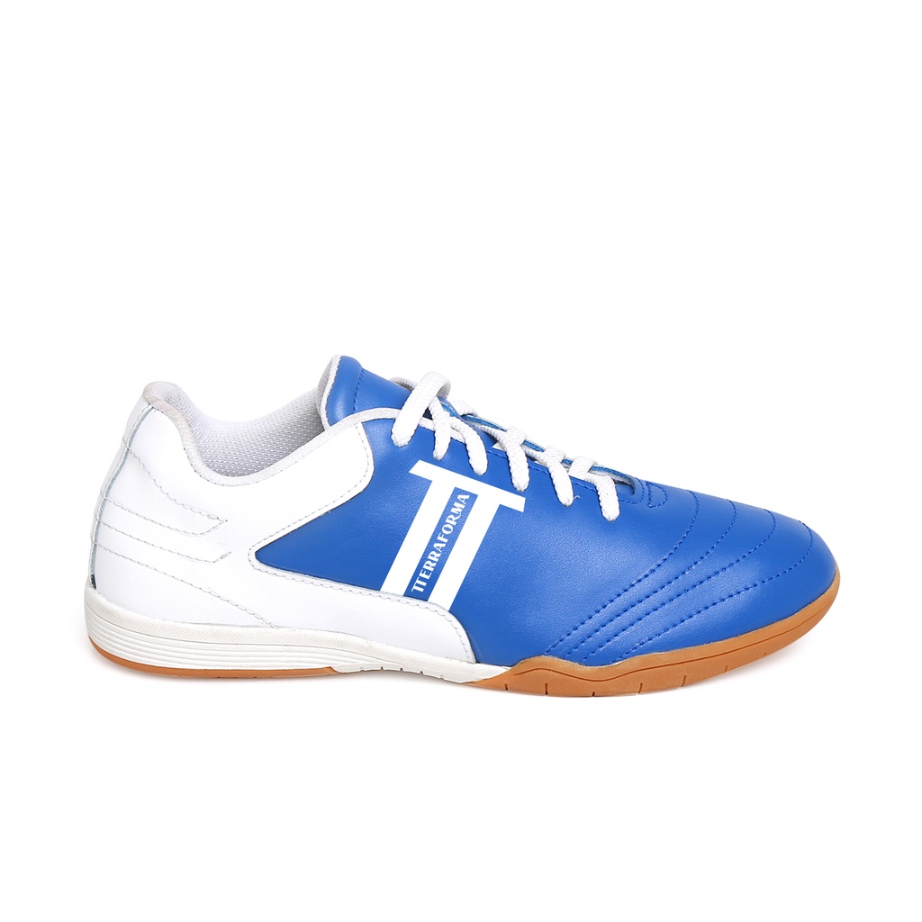 TY004 | Sepatu Olahraga Unisex Futsal Joging Putih Biru Running Original | FORIIND Terraforma