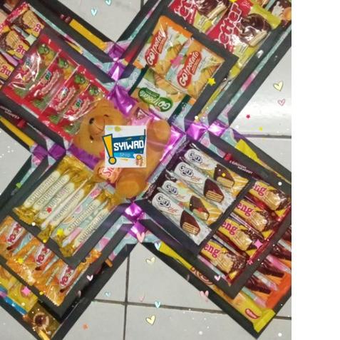 

♤ Explosion box snack ukuran besar 3 layer ♨