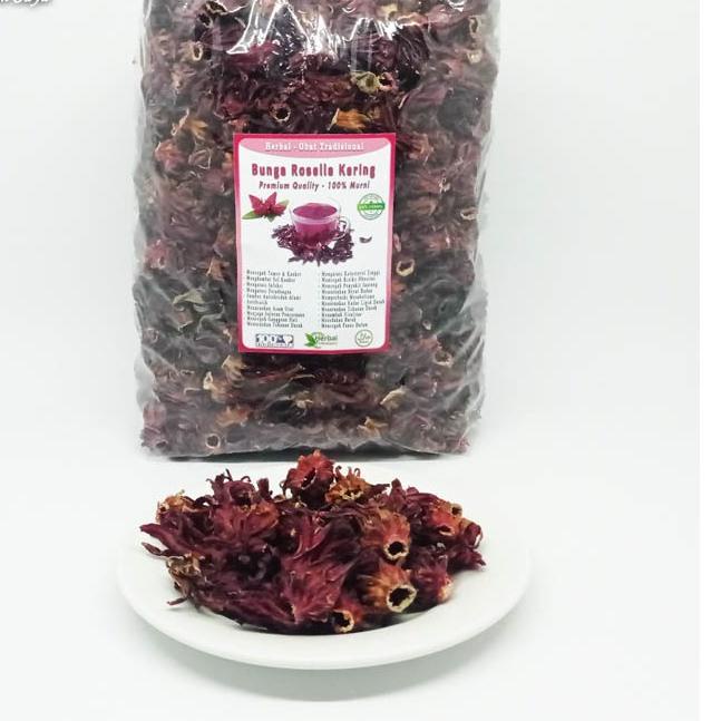 

♗ Bunga Rosella Merah Kering 500 gram / Teh Rosella ➸