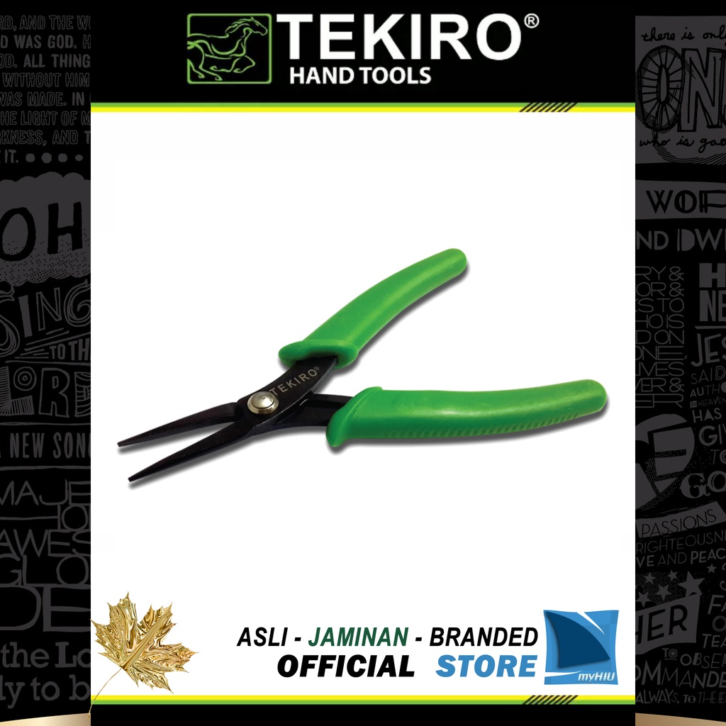 Tang Lancip 5&quot; inch Elektronik / Electronic Long Nose Pliers TEKIRO ( Jepit / Bengkok / Patah )