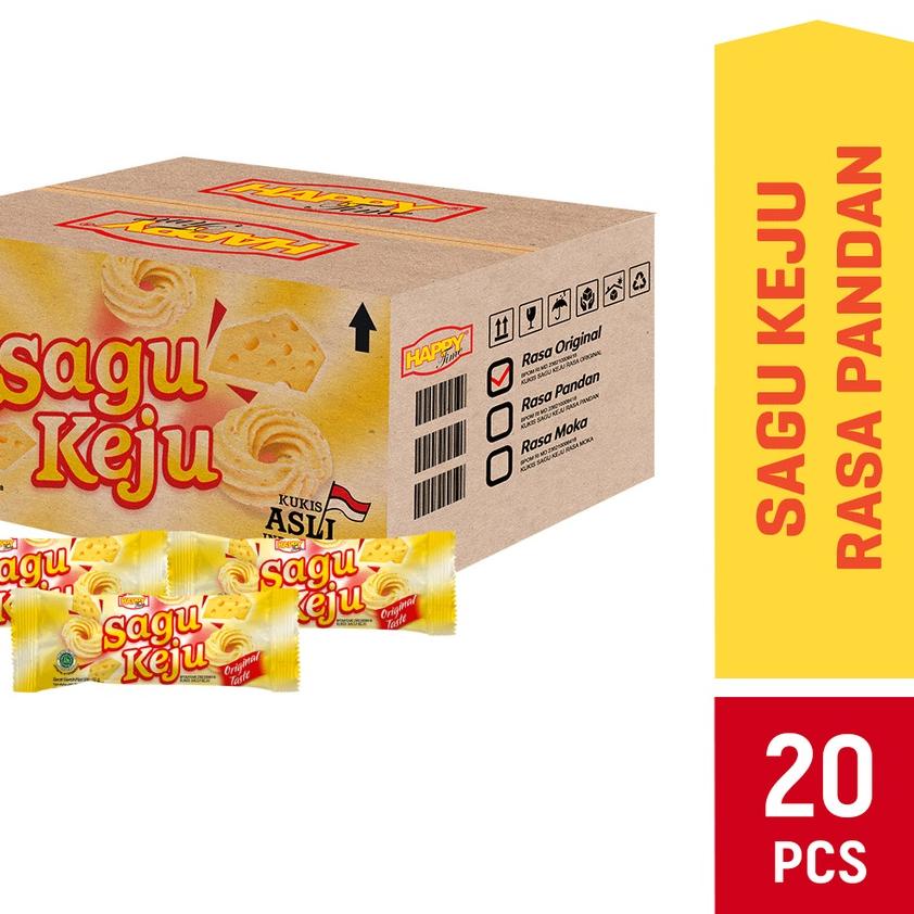 

♦ Happy Time Sagu Keju (1 Karton isi 6 pack) ✽