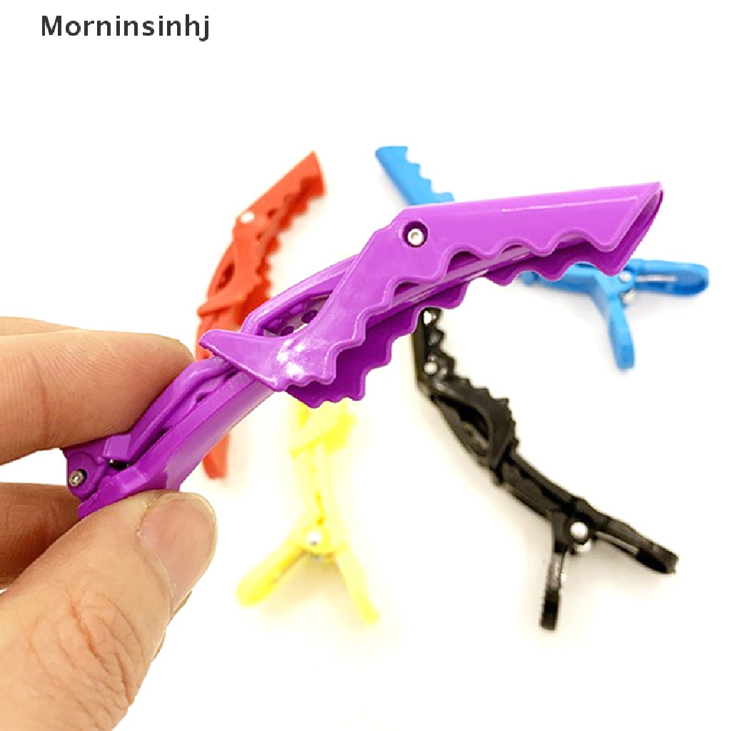 Mornin 5Pcs Hairdressing Salon Matte Sectioning Clamp Hair Clip Jepitan Rambut Grip Claw id