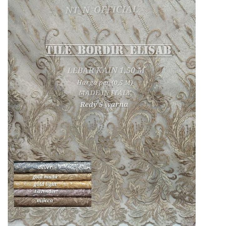 ➶ KAIN TILE BORDIR ELISAB/TILE AKAR/BROKAT/TILE MUTIARA/TILE DOTY/TILE 3D ✲