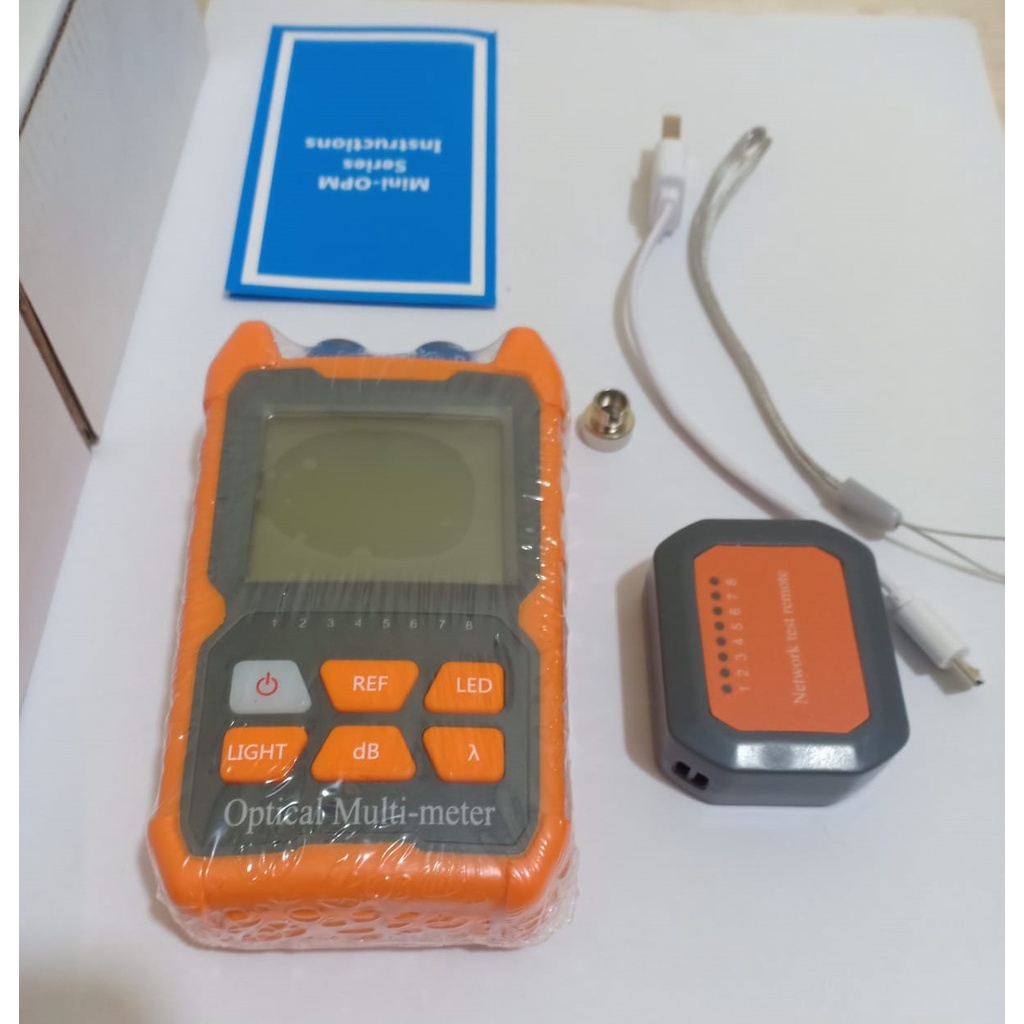 OPM Mini 3 in 1 / VFL Kabel FO RJ45 Networking Tester (Tipe Cas/Charger) | Fiber Optic
