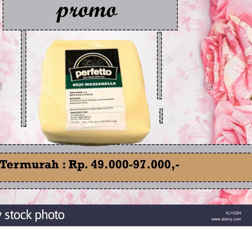 

✈ PROMO TERMURAH MOZZARELLA CHEESE - KEJU MOZARELLA / MOZARELA PERFETTO REPACK 1 KG ➦