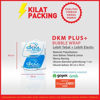 

HJK Bubble Wrap 50m x 40cm BENING BIRU premium delkomas