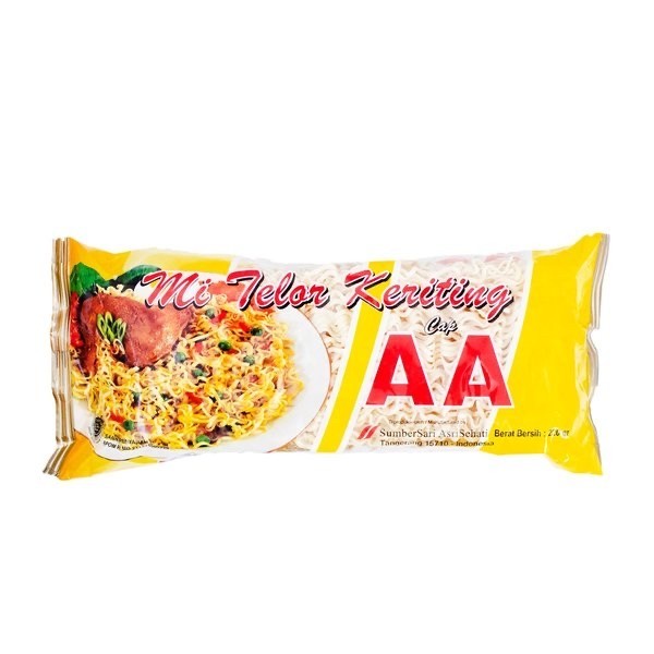 

1DUS Mie Telor Keriting Cap AA isi 20 pcs x 210 gram