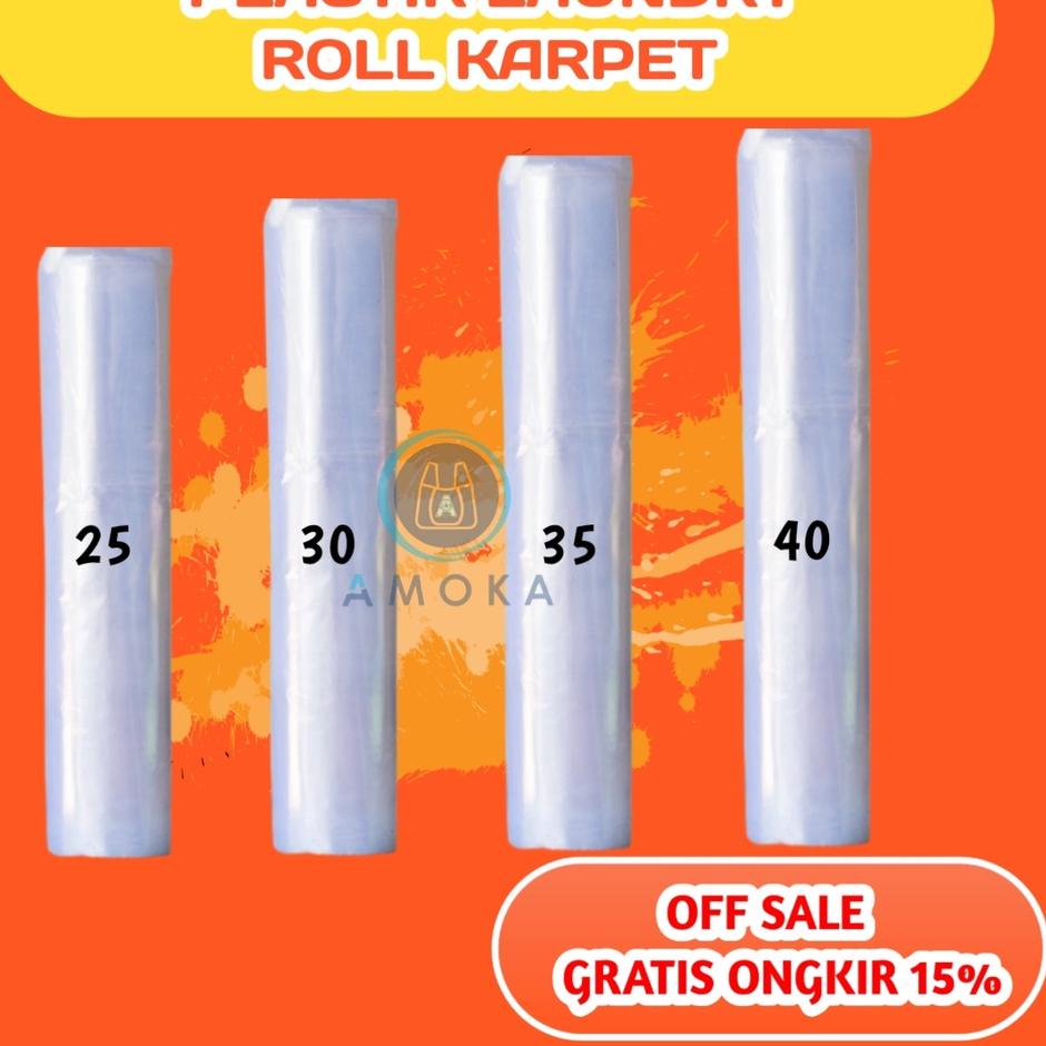 Baru Sampai Plastik roll bening / plastik roll / plastik roll laundry / Plastik roll laundry
