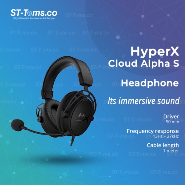 Dijual HyperX Cloud Alpha S Gaming Headset - Black HX-HSCAS Diskon