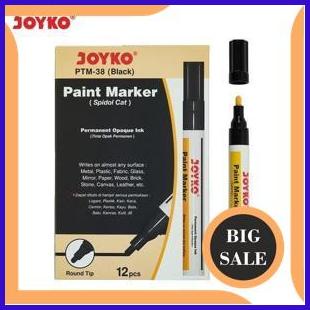 

last stok Spidol paint marker permanent black hitam JOYKO PTM-38 original 1F3BZ3