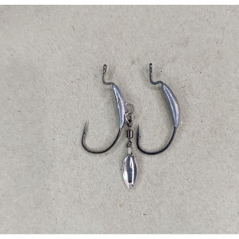 WORM HOOK KENZI dan AXZ UNTUK OZMY SUPER BABY & SOFT LURE 6cm