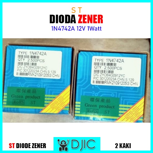 5Pcs Dioda Zener 1 Watt 12V, 5V1 Dioda Zener Renteng
