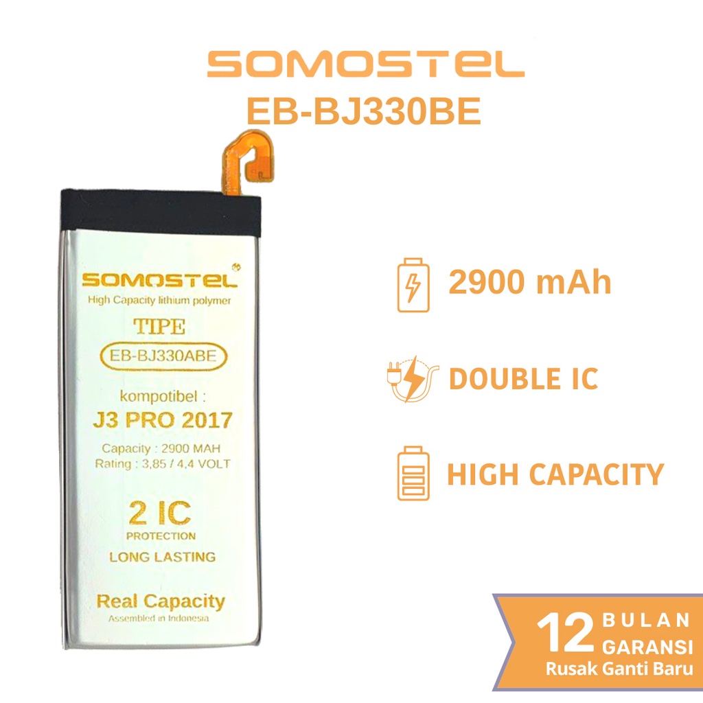 Somostel - EB-BJ330ABE Samsung J3 Pro 2017 Batre Batrai Baterai