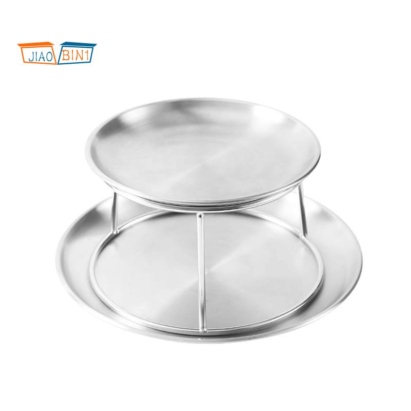 Piring Seafood Set Double Stainless Steel Snack Kue Teh Siang