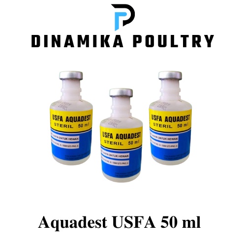 USFA Aquadest 50 ml Pelarut Vaksin Ayam