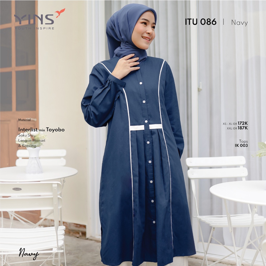 INSPIRE TUNIK ITU 86 BAHAN INTERLIST MIX TOYOBO TERBARU CASUAL STYLE BISA COD