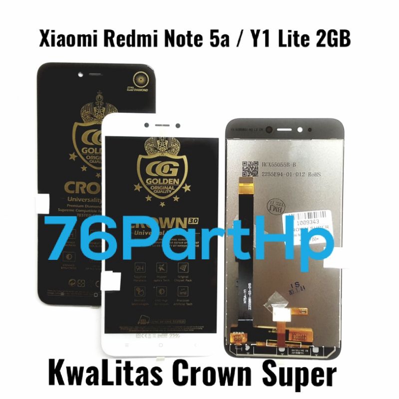 Lcd Touchscreen Fullset Kwalitas Crown super Xiaomi Redmi Note 5A - Y1 Lite 2GB