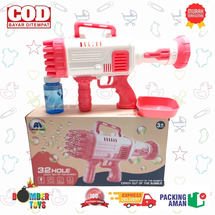 MAINAN ANAK BUBBLE GUN TEMBAKAN MESIN MACHINE DUS BESAR GELEMBUNG SERU