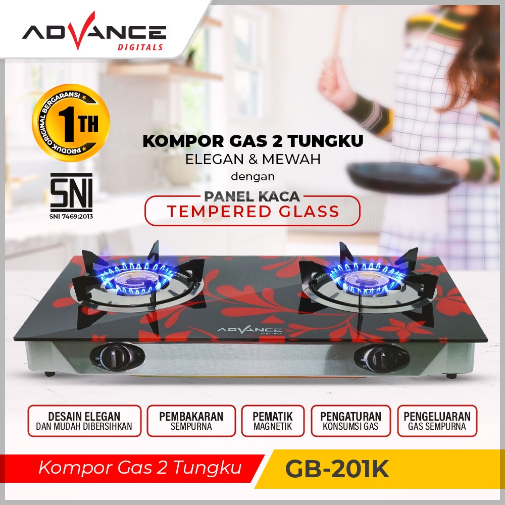 Advance GB-201K Kompor Gas Portable Garansi 1 Tahun