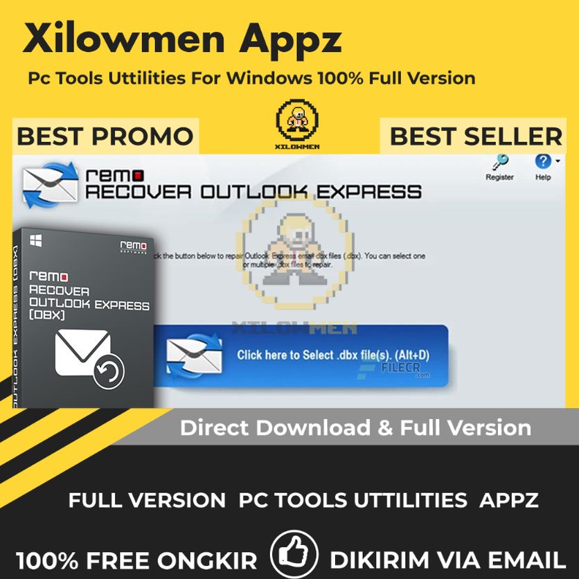 [Full Version] Remo Recover for Outlook Express (DBX) Pro PC Tools Software Utilities Lifetime Win OS