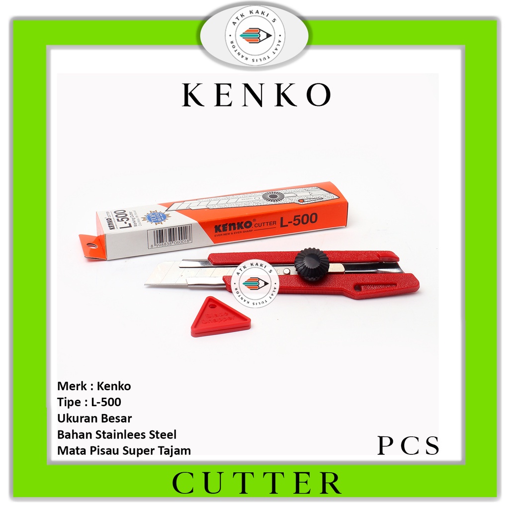 

KENKO - Cutter Besar L-500 Stainlees Steel - Pcs