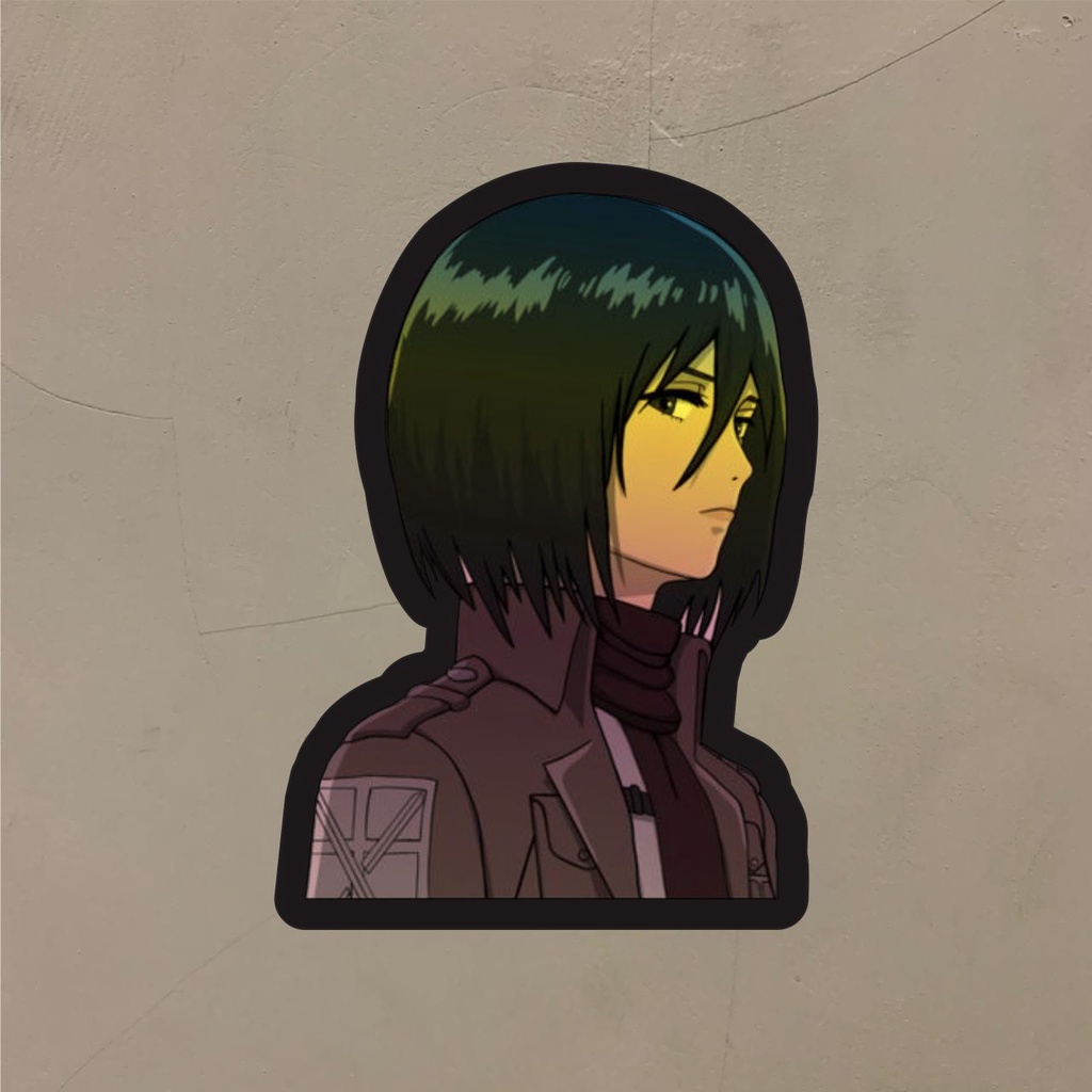 

Stiker Anime Hologram Mikasa AOT Case Hp dan Laptop 7 Cm